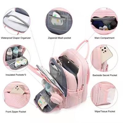 China With Largest USB Travel Baby Backpack Bag Mum Multifunctional Outdoor Diaper Bag for sale