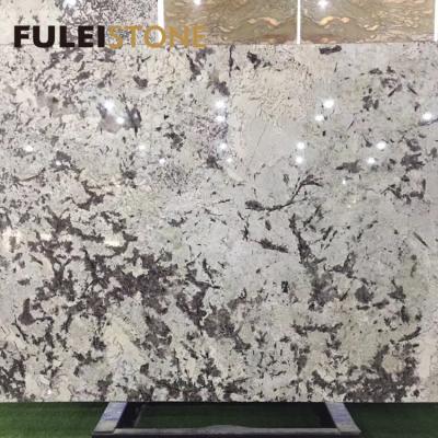 China Modern royal white granite slab for background backlit decoration for sale