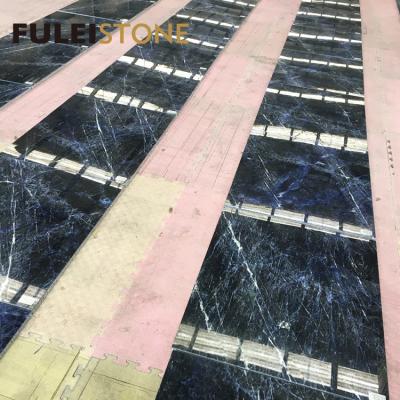 China Modern Luxury Blue Sodalite Granite Tiles For Interior Decoration for sale