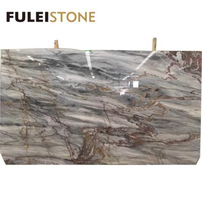 China Modern Italian Calacatta Blue Marble Slab for Background Decoration for sale