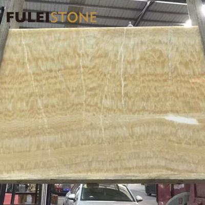 China Honey Yellow Onyx Marble Slab Good Quality Modern Best Prices for sale