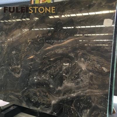 China Modern Polished Italian Dark Arabescato Orobico Brown Marble for sale