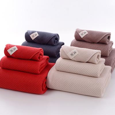 China Wholesale 100% child safe set of good quality cotton face bath towel for sale