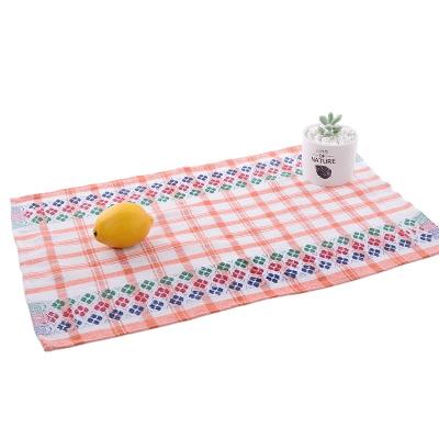 China Cheap Custom Made Child Safe Bamboo Waffle Dish Kitchen Tea Towels 100% Plaid for sale