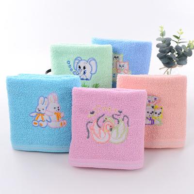 China wholesale superdry low safe for kids twist embroidery 60*120cm cartoon hand towel kid beach towel 14s for sale