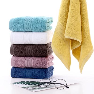 China Child Safe Customize Hotel Luxury 100% Organic Cotton Plush Face Hand Bath Towel for sale