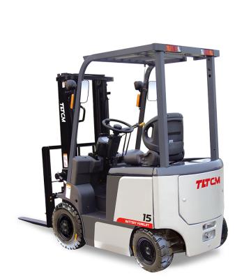 China TLTCM Hotels 1500kg All Electric Forklift High Quality Battery 1.5 Ton Forklift AC Motor Electric Forklift With Side Shift Function for sale