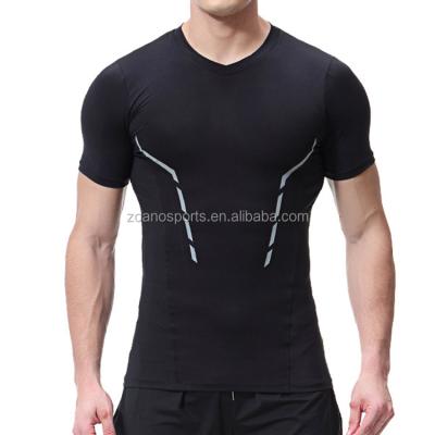 China Breathable Fitness For Men Sports Short Sleeves T-shirt With Custom And Wholesale Mens Sportswear for sale