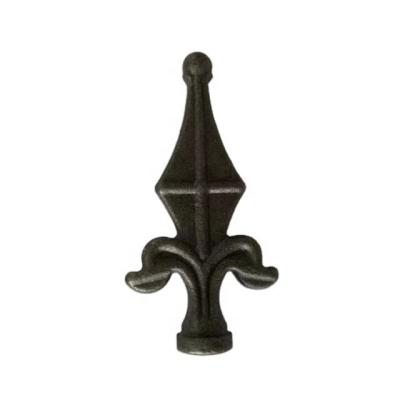 China Decorative Fence Accessories Easily Assembled Wrought Iron Forged Steel Spearheads Crests Spear Points for sale