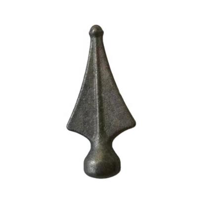 China Decorative Fence Accessories Easily Assembled Wrought Iron Forged Steel Spearheads Crests Spear Points for sale