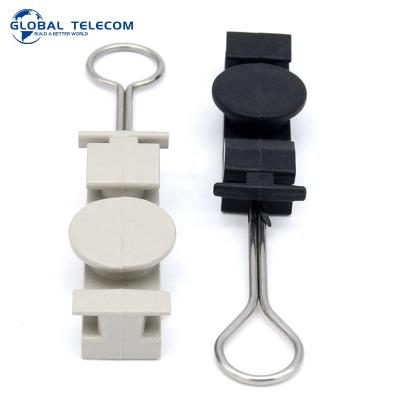 China Network S Type FTTH FTTB FTTX Network S Type Dead End Fiber Optic Wire Drop Cable Tension Clamp ftth Clamp for sale