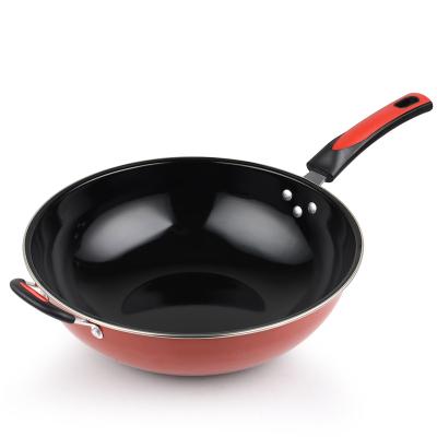 China China viable enamel coated pan factory direct sales new product non-stick universal induction cooker cookware wok for sale