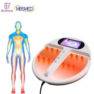 China Fußmassage Shiatsu Infrarot elektrische Heizung Fußmassager Ausrüstung Vibrierende elektrische Maschine Tiefe Kniebearbeitung Fußmassager zu verkaufen