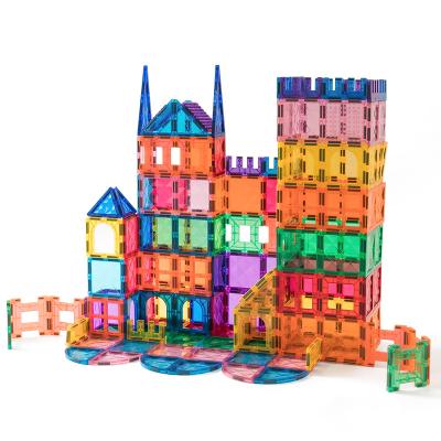 China DIY Magnetic Building Block Toys STEM 68PCS Building Set Magnet Blocks Tiles Magnetic Building Toys For Children Set for sale