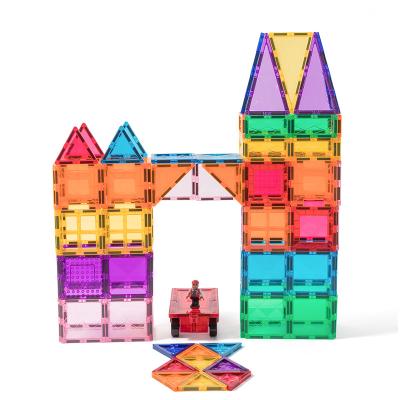 China DIY Magnetic Building Block Toys Development 86PCS Educational Toy Magnetic Building Tiles Set 3D Magnet Learning Building Blocks for sale