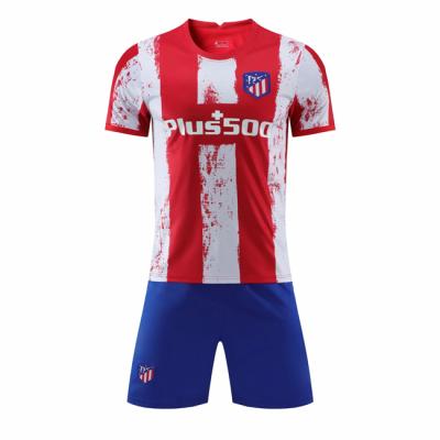 China I Wholesale Atletico club factory wholesale club red and white men's quick-drying red and white soccer sportswear polyester soccer sportswear uniform suit for sale