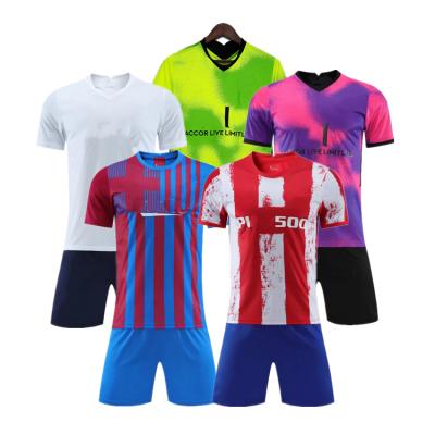 China Football Team Shirt High Quality Functional Material Quick Dry Wholesale Football Wear for sale