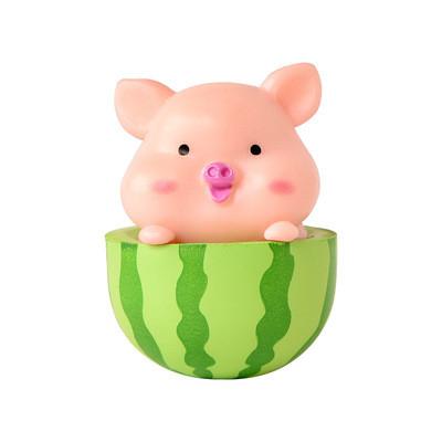 China New Style Modern Goods Lovely Pig Resin Ornaments Home Decoration Landscape Micro Mini Pig Decoration for sale