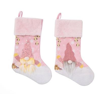 China Simply Pink Creative Novelty Storage Bag Christmas Gift Bag Christmas Hanging Stockings for sale