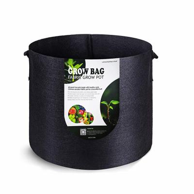 China Amazon Aeration Fabric Plant Indoor Thick Nonwoven Heavy Duty Pot 5 Gallon Grow Bags Container With Handle-Fit Durable for sale