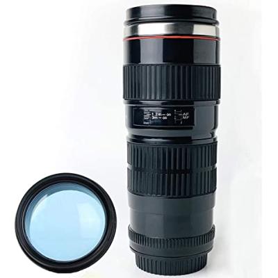 China Camera Lens Coffee Mug Stainless Steel Insulated Creative Photographer Family Chritmas Gifts Tumbler Cup For Couples for sale