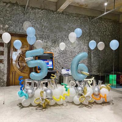 China Party Festival Supplies INS Decoration Balloon Happy Birthday Wedding Masquerade Party Supplies 32 Inch Gold / Silver / Rose Gold / Blue Number Balloons for sale