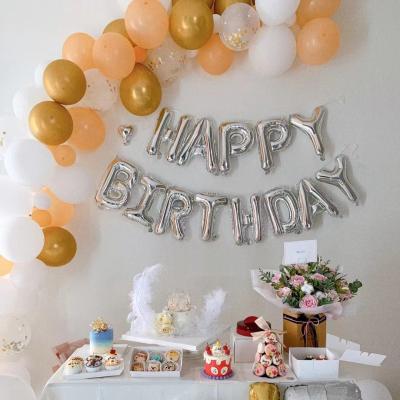 China Party Festival Supplies Hot Sale Decoration Balloon Happy Birthday Wedding Masquerade Party Supplies 16 Inch Gold / Silver / Rose Gold / Blue Number Balloons for sale