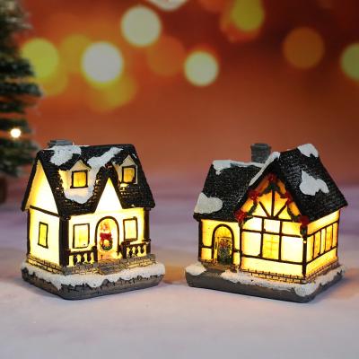 China High Quality Light Plastic Musical Christmas Lantern Snow Globe Christmas Gifts Decoration with Glitters for sale