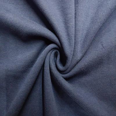 China Wicking Wholesale 100% cotton rib knitted fabric in pure color organic cotton spandex blended knitted fabric for sale