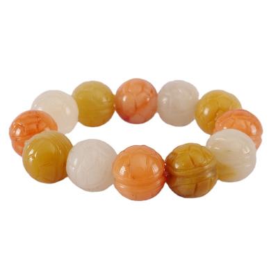 China The Other Green Jade Raw Stones Bracelet China Factory Supply Flower Bead Certificate Kit for sale