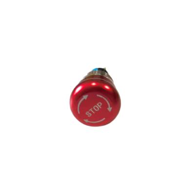 China Waterproof Elevator COP HOP Button Emergency Push Button IP65 Small Head Locking Emergency Stop Push Button Switch for sale