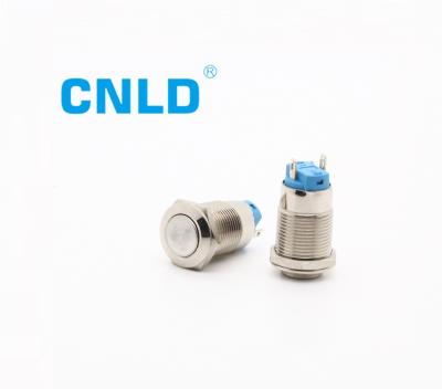 China High head stainless steel self reset metal button switch two foot screw foot start around main type automatic modification metal button ball switch for sale