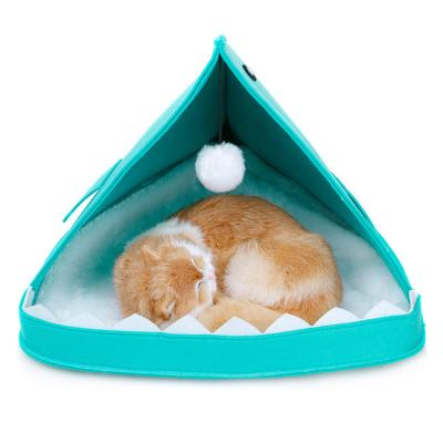 China Factory Wholesale Breathable Comfortable Soft Felt Cat Kennel Nonwoven Fabric Accessories Pet Bed Pet Cage Carrier for sale