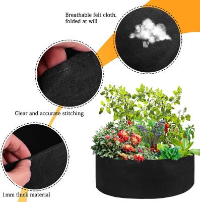 China 2021 Hot Sale China Environmental Protection 150 Gallon Nonwoven Planting Bed Garden Plant Growth Container Blueberry Planting Bag for sale