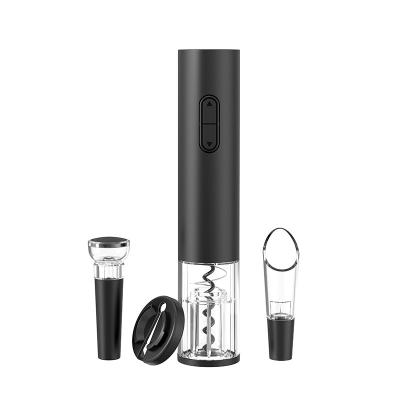 China Viable Factory Wholesale Luxury Corkscrew 4 in 1 Gift Kit Automatic Electric Wine Bottle Opener for sale