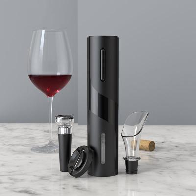 China 4 IN 1 2023 New Arrival Frozen Wine Instrument Opener Electric Bottle Stopper Red Wine Aerator With Foil Cutter for sale