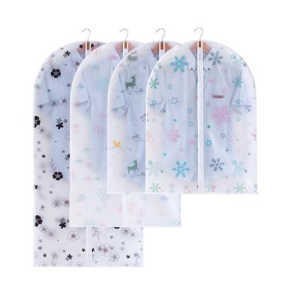 China Factory Direct Selling Fashion PEVA Minimalist Clothing Dustproof Cover Translucent Sealed Dustproof Hanging Bag for sale