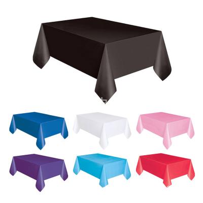 China Waterproof And Oilproof Solid Color Waterproof Disposable Tablecloth Wedding Christmas Party Decoration Products 54*108 Inches for sale