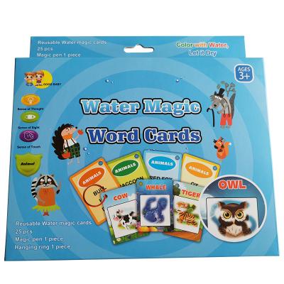 China Educational Toys Water Animal Drawing Cards For Kids Christmas Bag Toys Diy Magic Set Baby Painting Posters for sale