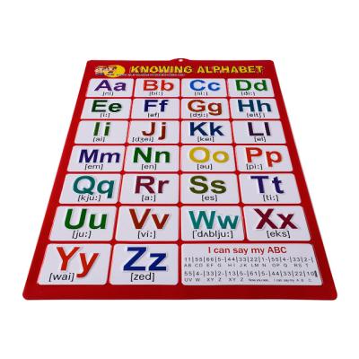 China 3D Embossed PVC 3D Embossed Kids Educational Chart for sale