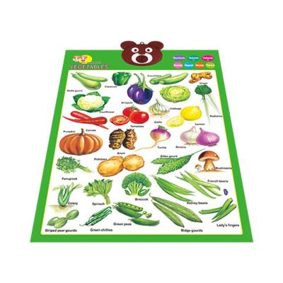 China Sound Toy New Electronic Design Wall Charts With Learn The Words PVC Poster for sale