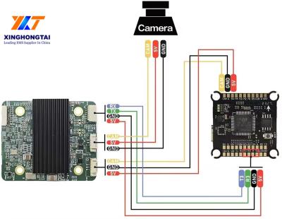 中国 UAV追跡システム ヘッド・トラッカー FPV PCBA回路制御ボード FR4ベース材料 販売のため