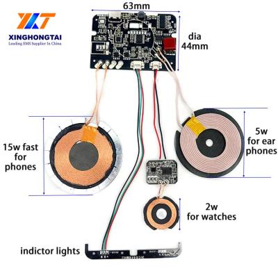 Κίνα 3 σε 1 Ασύρματη φόρτιση Μονούλη PCB Προσαρμογή πίνακας PCB περιστροφής + πλακέτα κυκλώματος προς πώληση