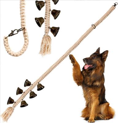 China Door Hanging Bells Stocked for Dogs and Puppies Antique Bells for Potty Training Bell for Dogs to Ring to Go Outside for sale