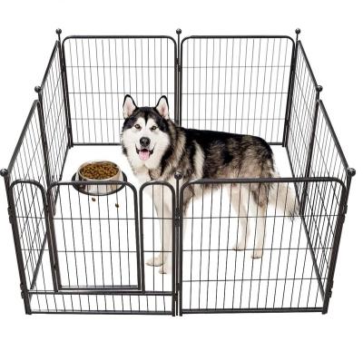 China CLASSICS Wholesale 6 Panels Heavy Duty Foldable Detachable Wire Mesh Dog Kennel Fence Dog Kennel Playpen Metal Fence Wholesale Runs for sale