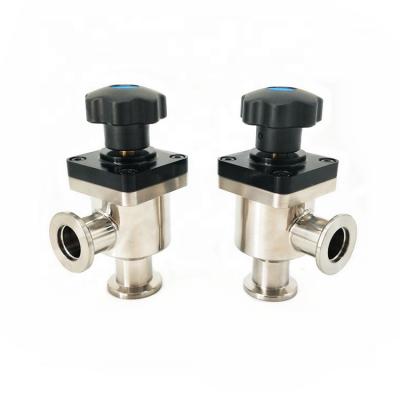 China Vacuum System KF CF ISO Flange High Vacuum Angle Valve for sale