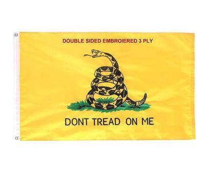 China FLY Don't Deal On Me 3*5FT Customized Embroidered National Promotion Flag for sale