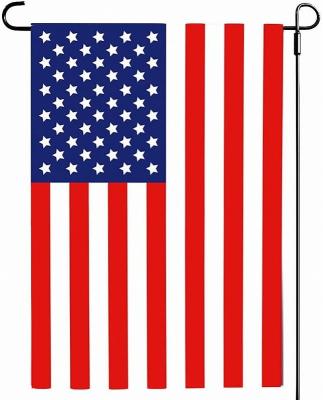 China 12x18 Inch FLYING Double Sided Printing Decorative Blackout Fabric America Patio USA Sublimation Garden Flag for sale