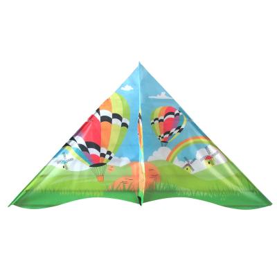 China Custom LOGO nylon promotion printed single wire adult delta sport kids animal easy kite for sale