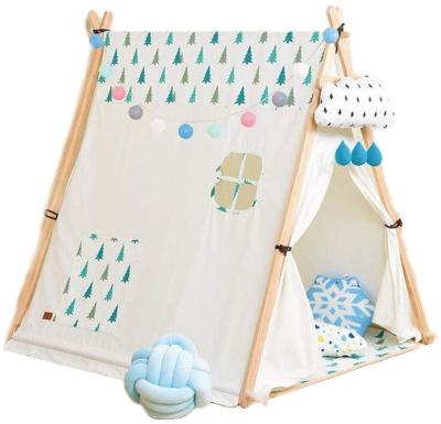 China Trigone / V-Type Ground Nail Indoor Outdoor Canvas Folding Game Tents Play House Kid's Tent for sale